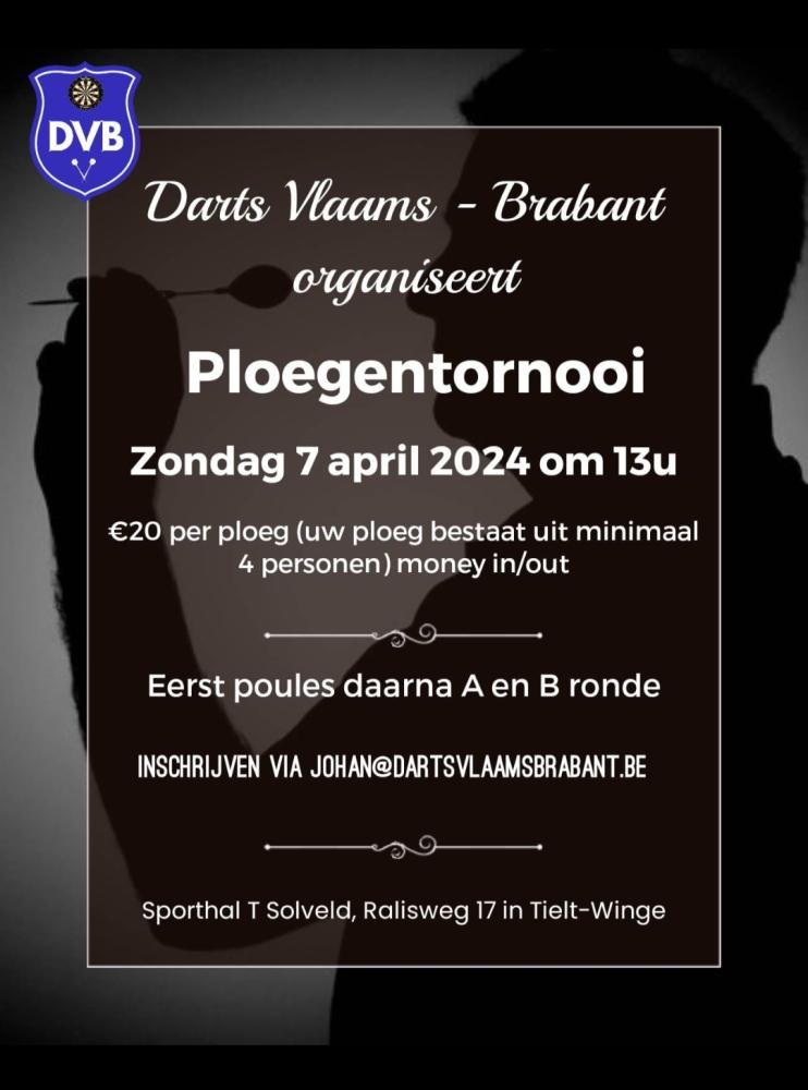 Ploegentornooi Darts Vlaams-Brabant