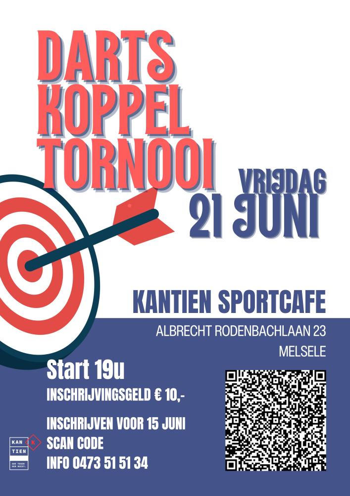Darts Koppel Tornooi Kantien sportcafé 