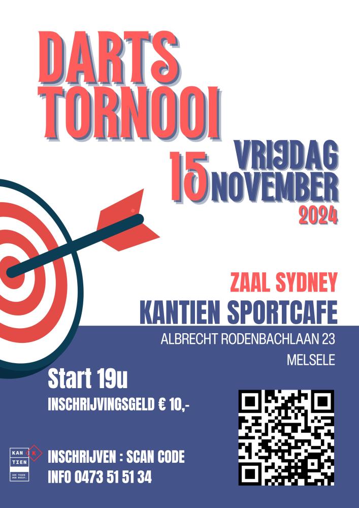 Darts Tornooi Sportcafé Kantien 