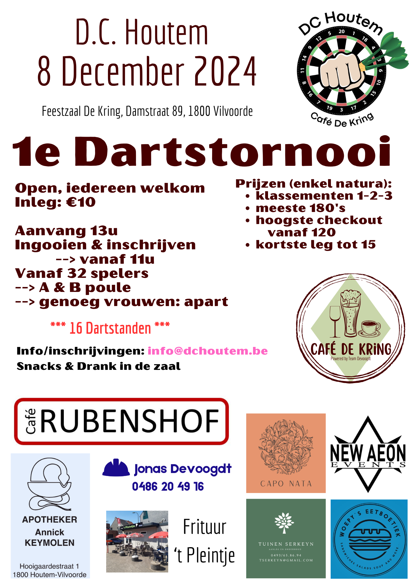 1e Dartstornooi DC Houtem