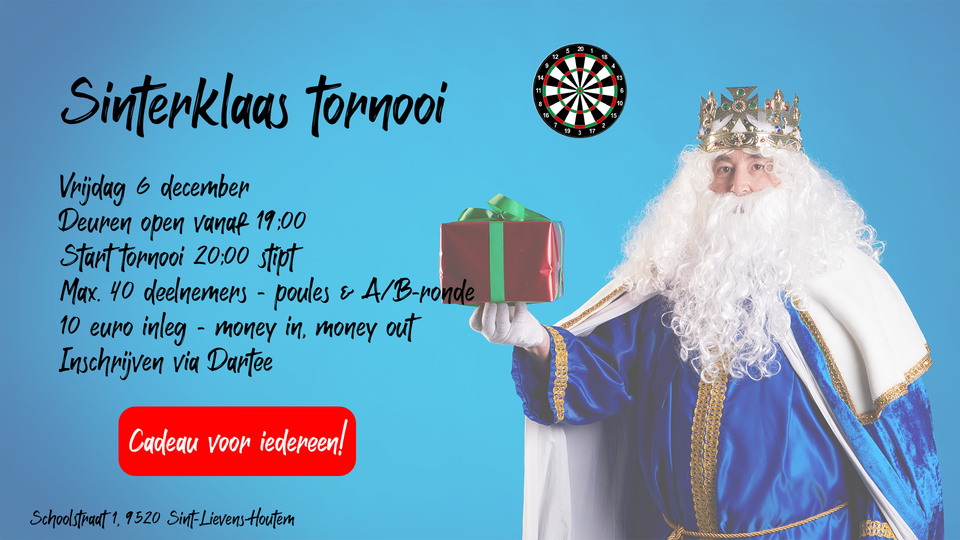 Sinterklaas tornooi - Bullseye 180 Club VZW