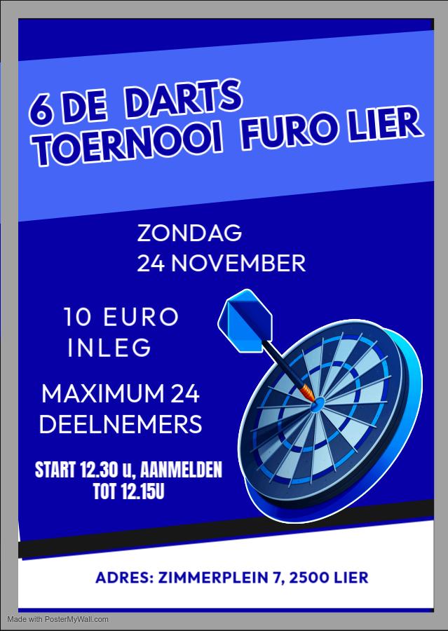 6 DE DARTSTOERNOOI FURO LIER