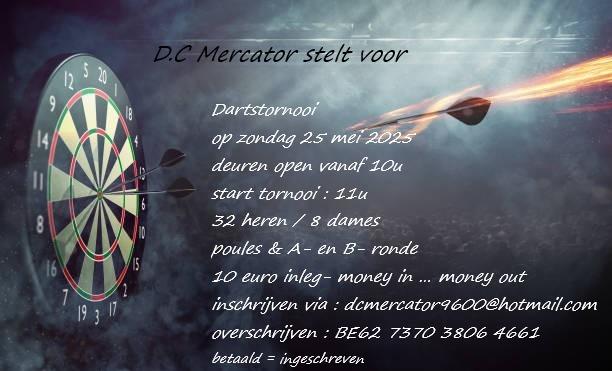 Dartstornooi 25 mei
