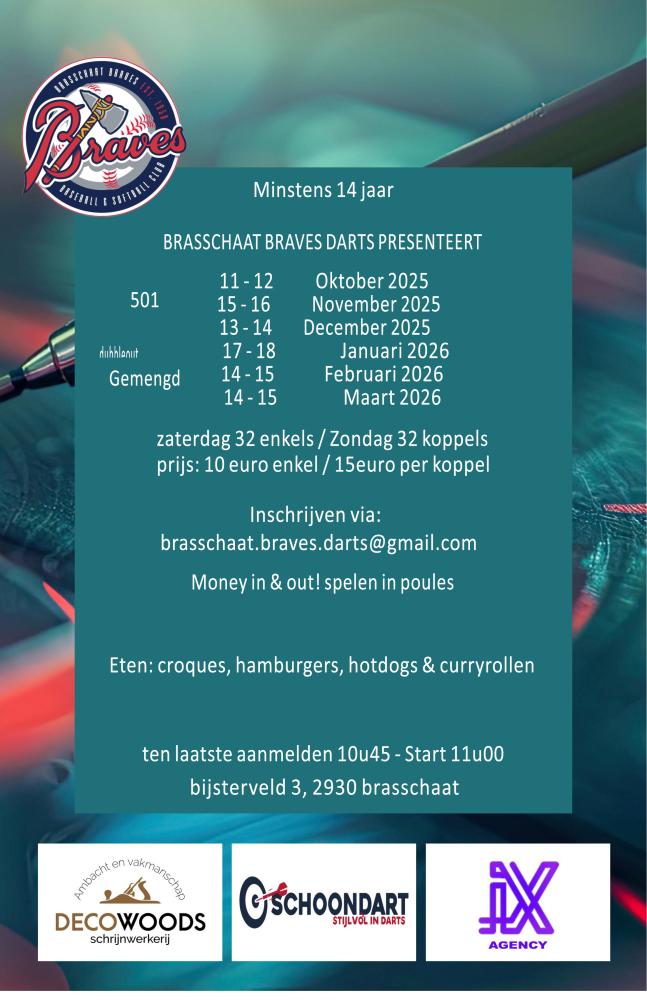 Brasschaat Braves maandelijks toernooi
