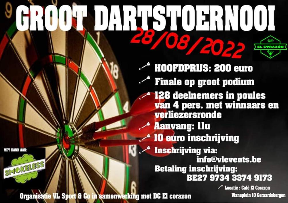 Groot Dartstoernooi VL Sport&Co