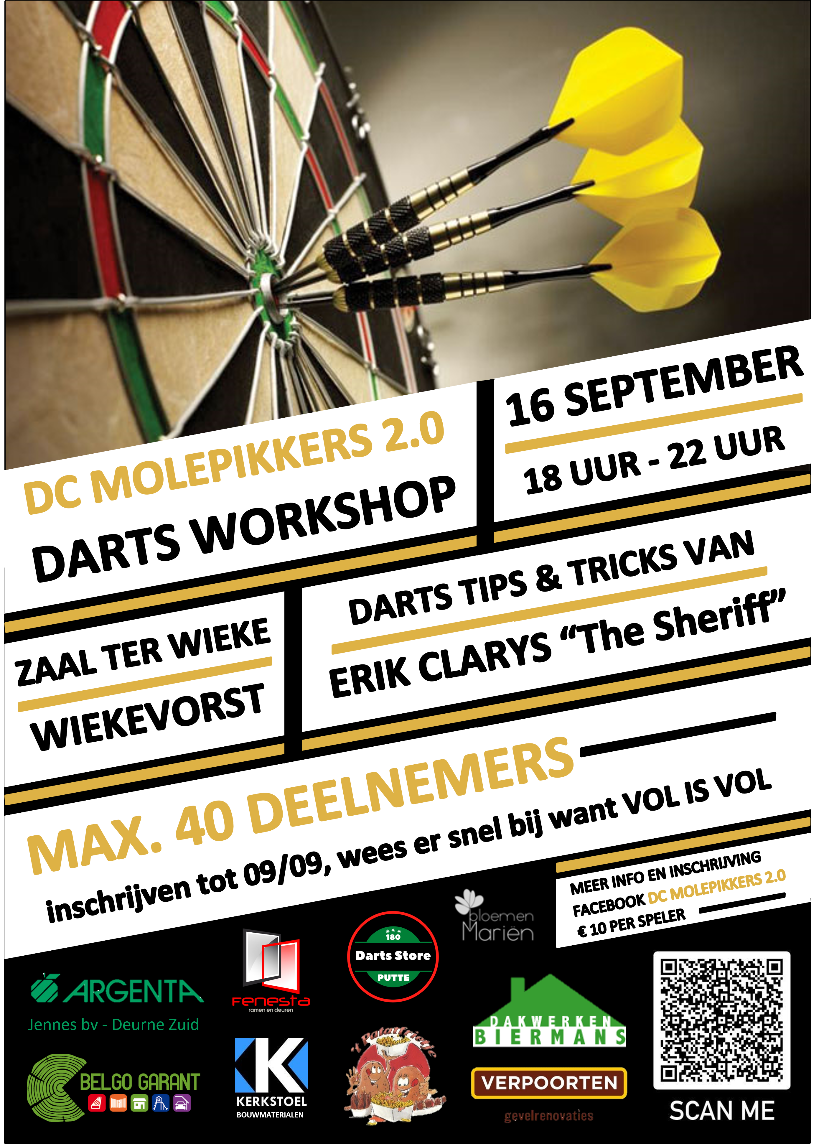 Darts Workshop Erik Clarys - DC Molepikkers 2.0