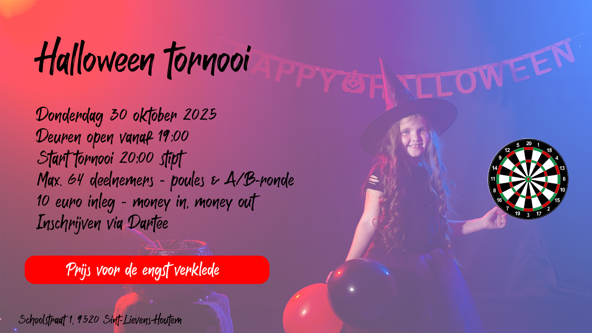 Halloweentornooi - Bullseye 180 Club VZW