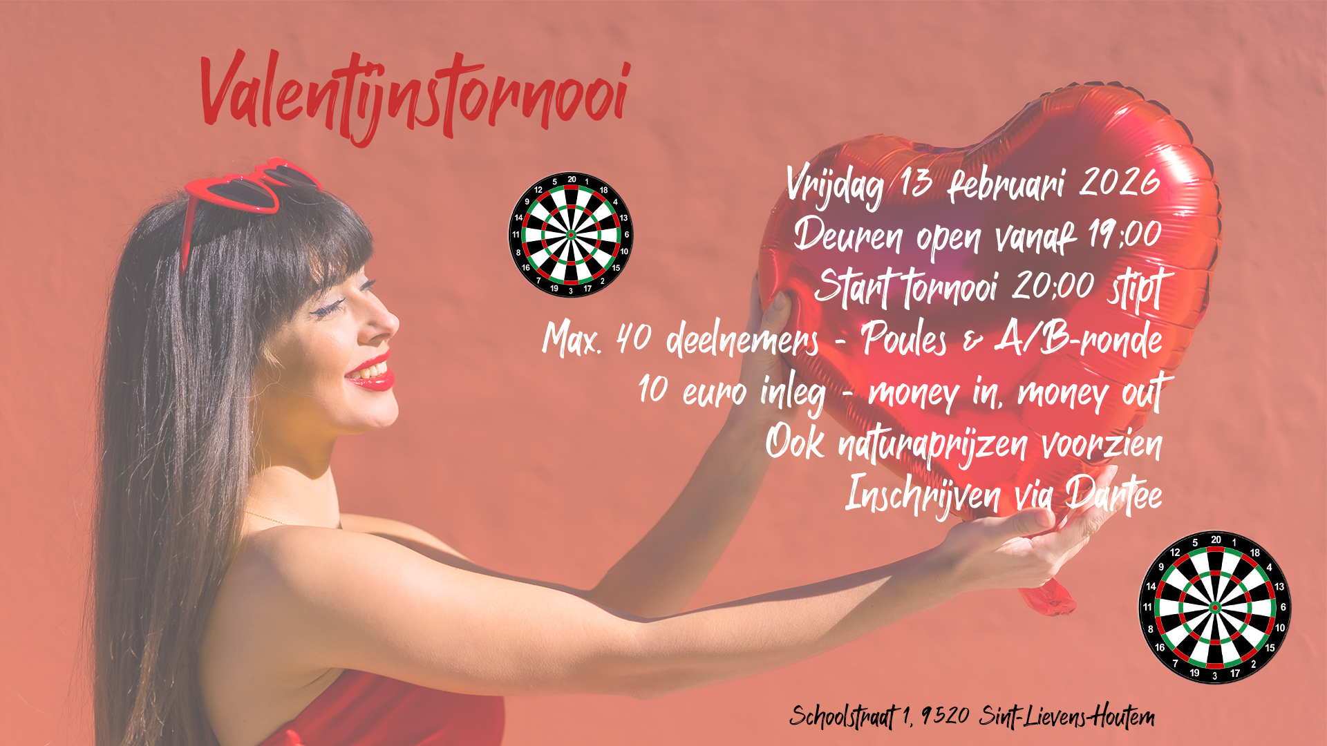 VALENTIJNSTORNOOI 2026 - Bullseye 180 Club VZW