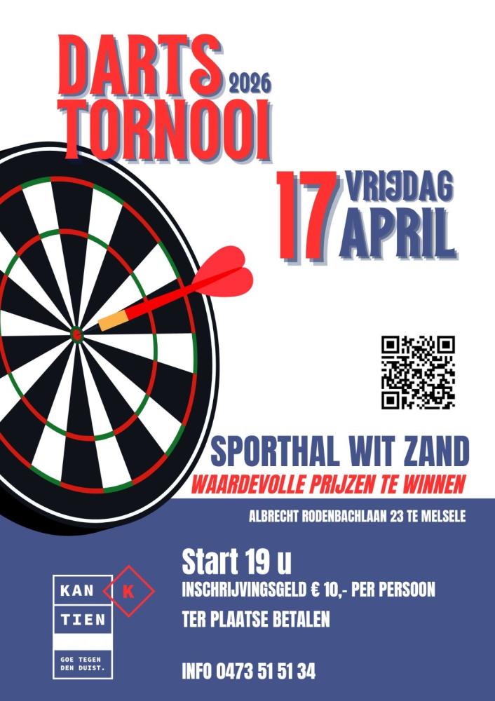 KANTIEN SPORTCAFE DARTSTORNOOI VRIJ 17 APRIL
