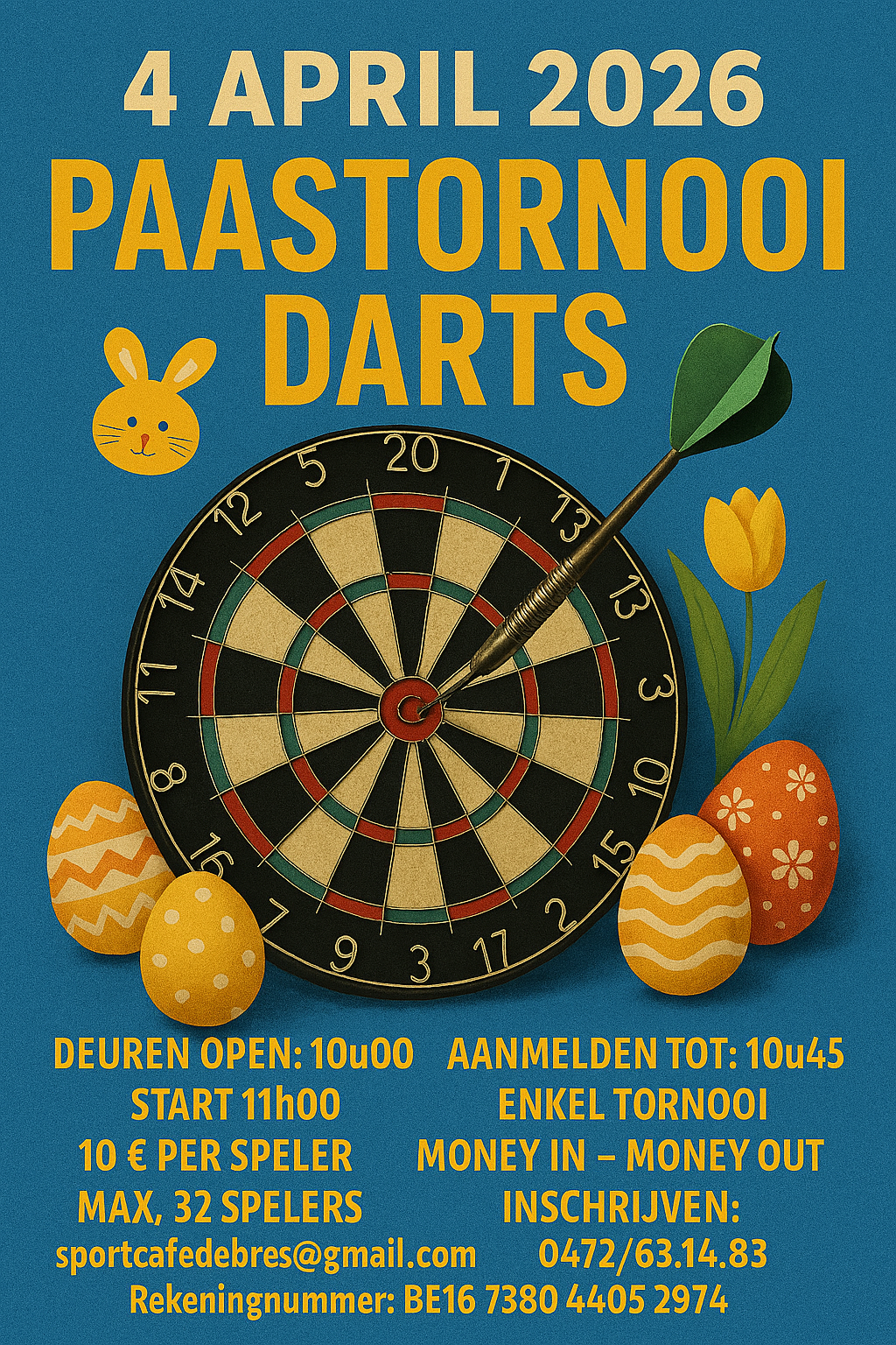 1ste paastornooi Sportcafe De Bres