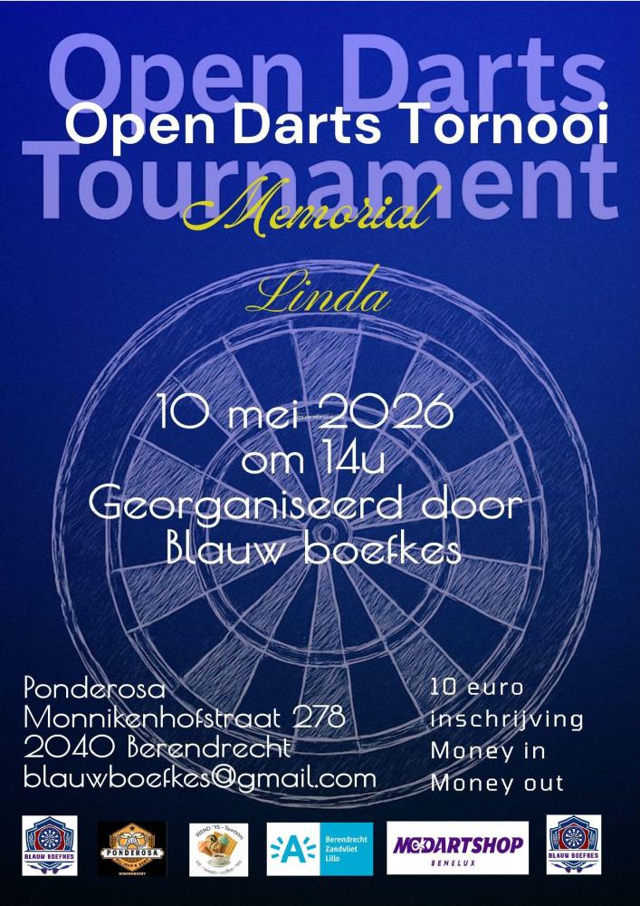 Dartstoernooi MEMORIAL LINDA