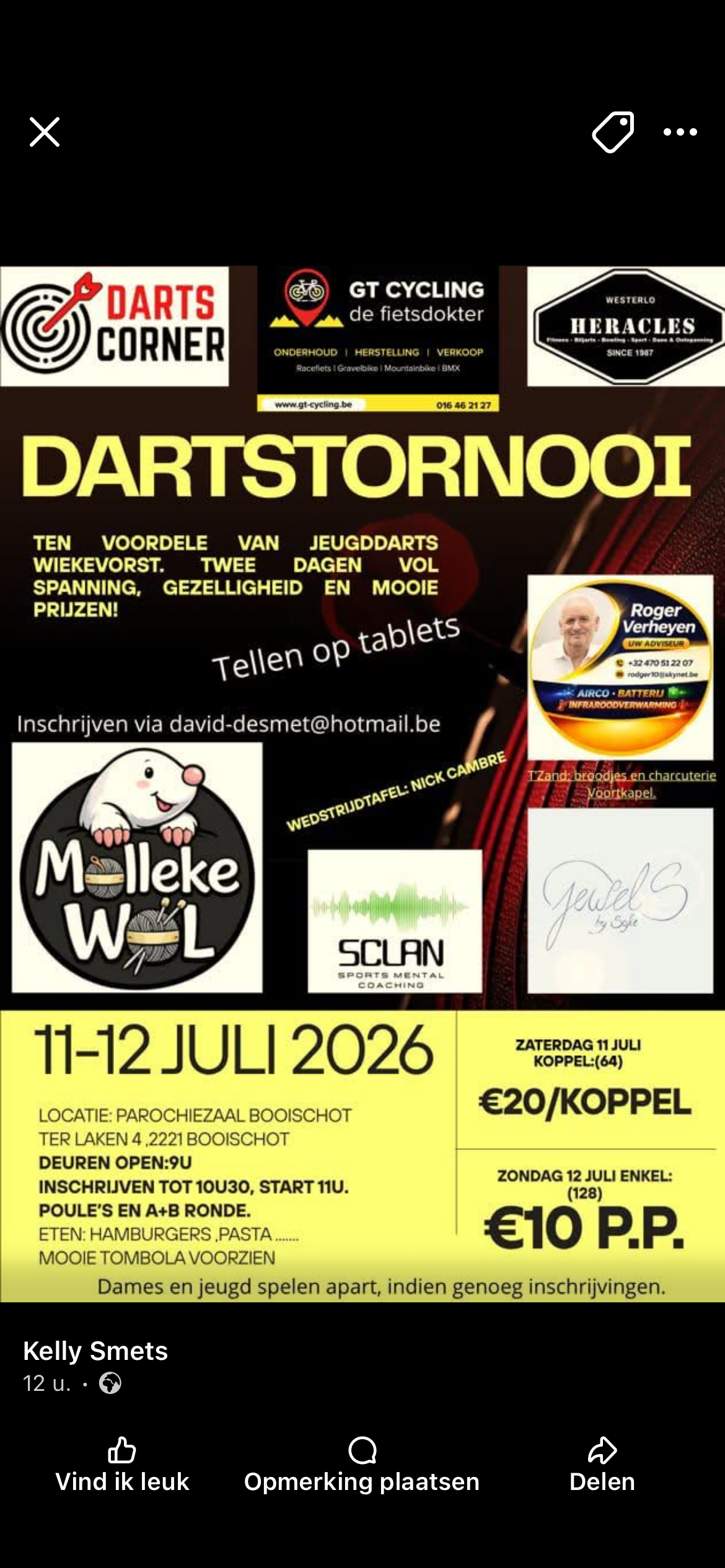 Jeugddarts wiekevorst