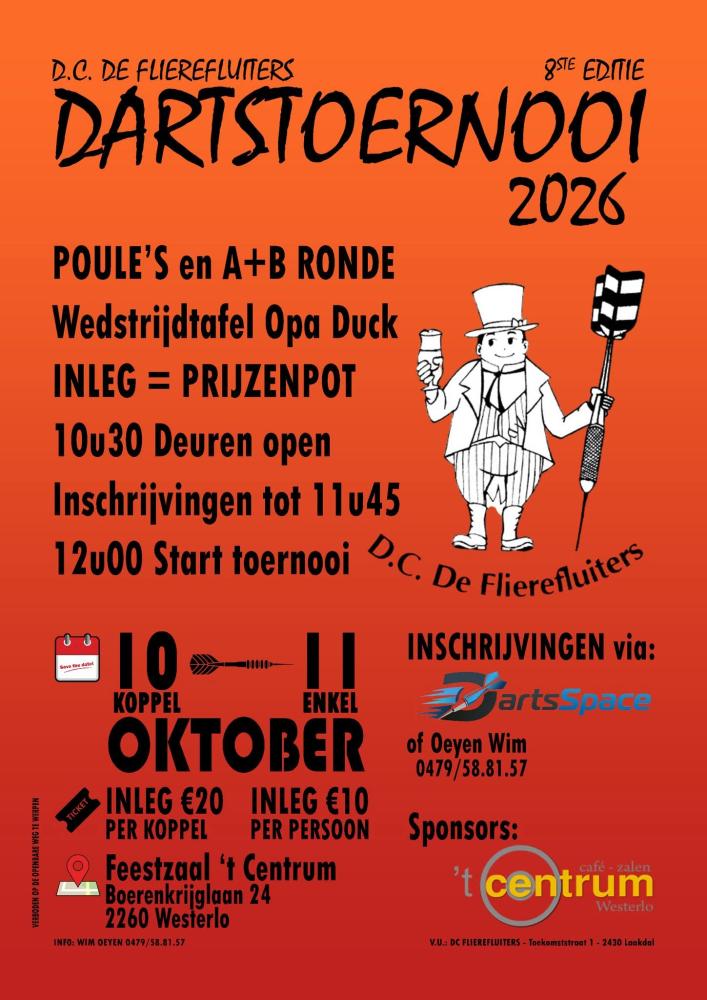 Tornooi Flierefluiters koppels