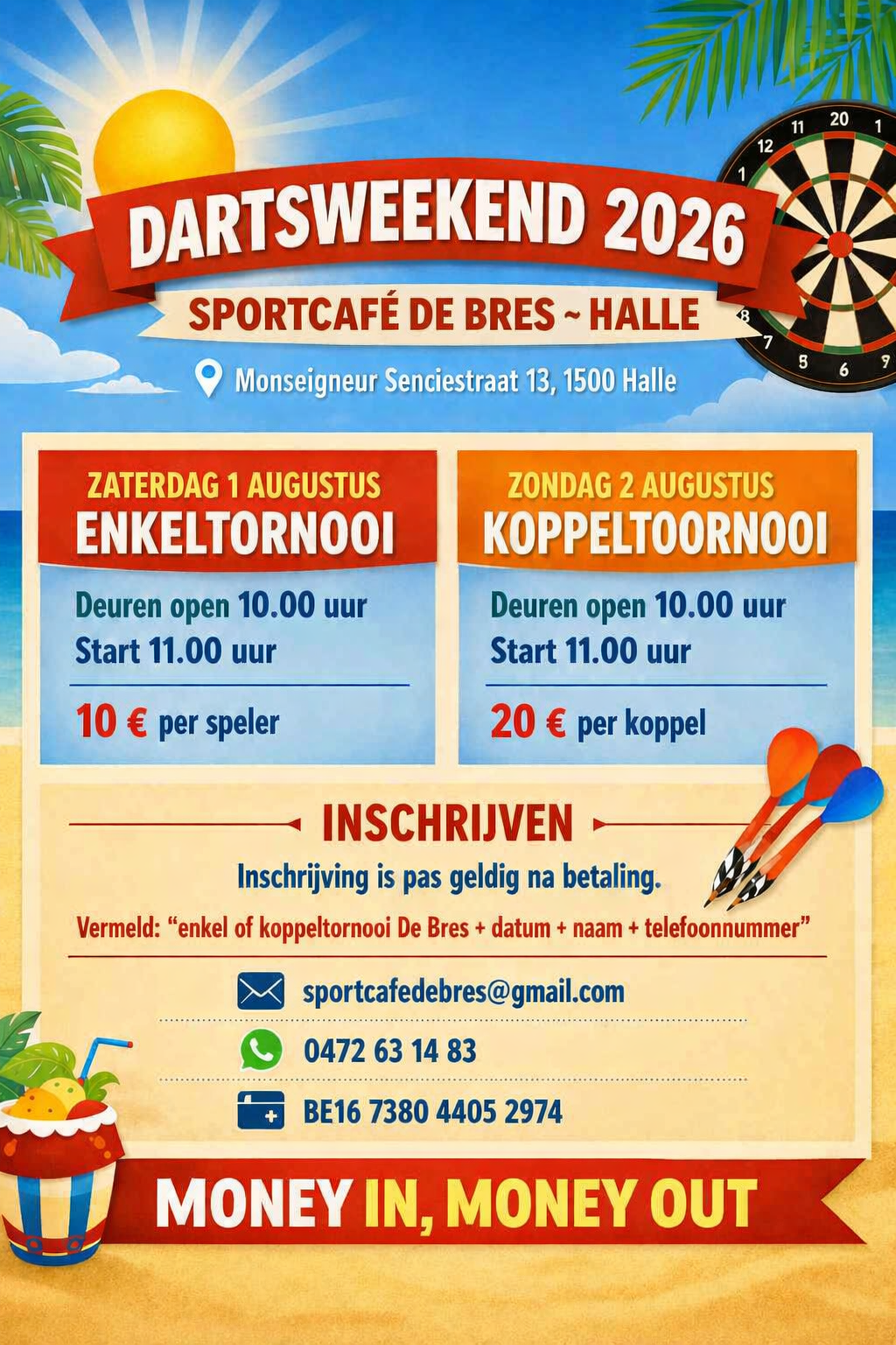 Dartsweekend sportcafe de bres