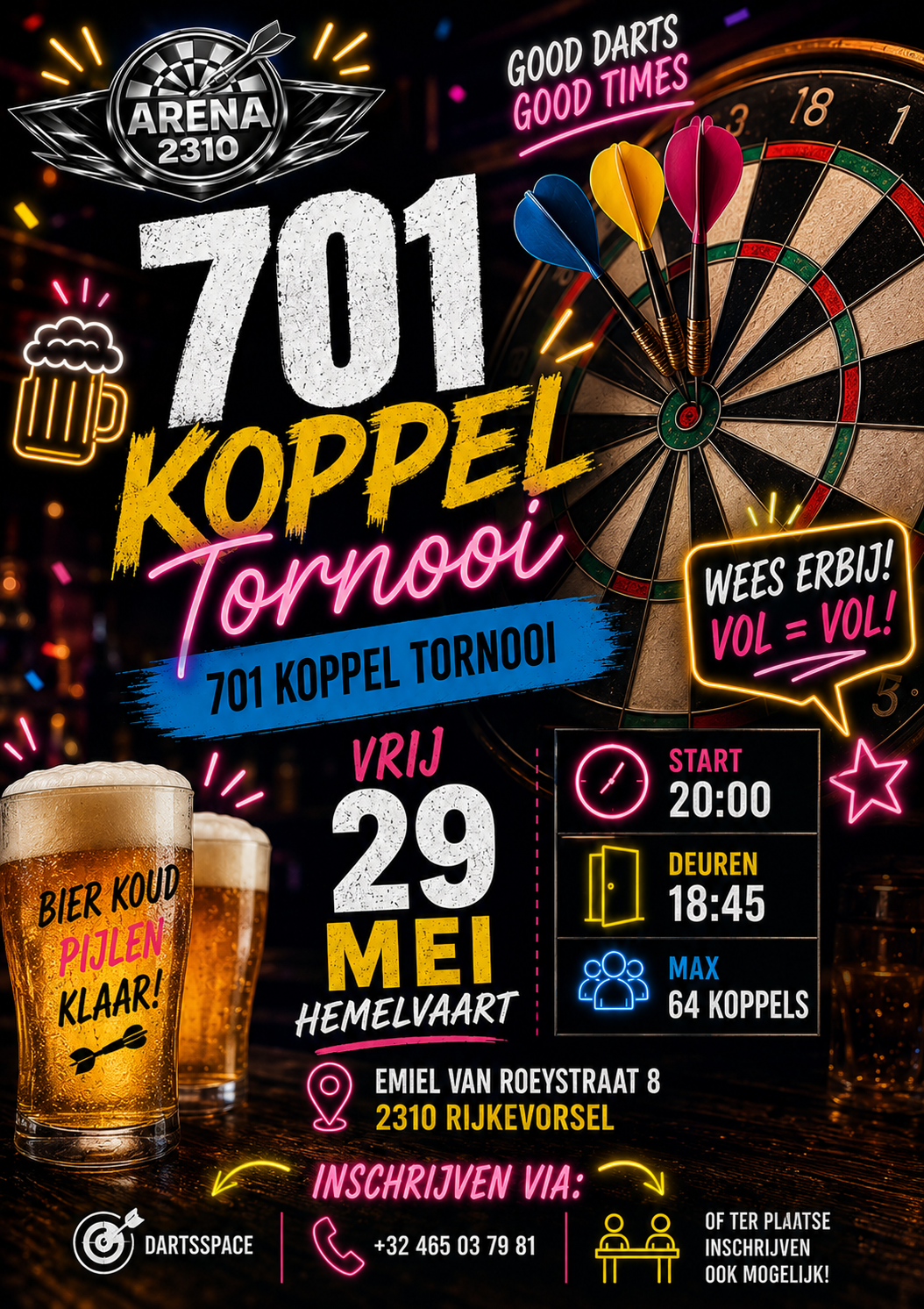 Vrij 29 mei 701 koppel tornooi money in money out