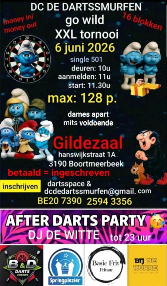 Dc de dartssmurfen go wild 