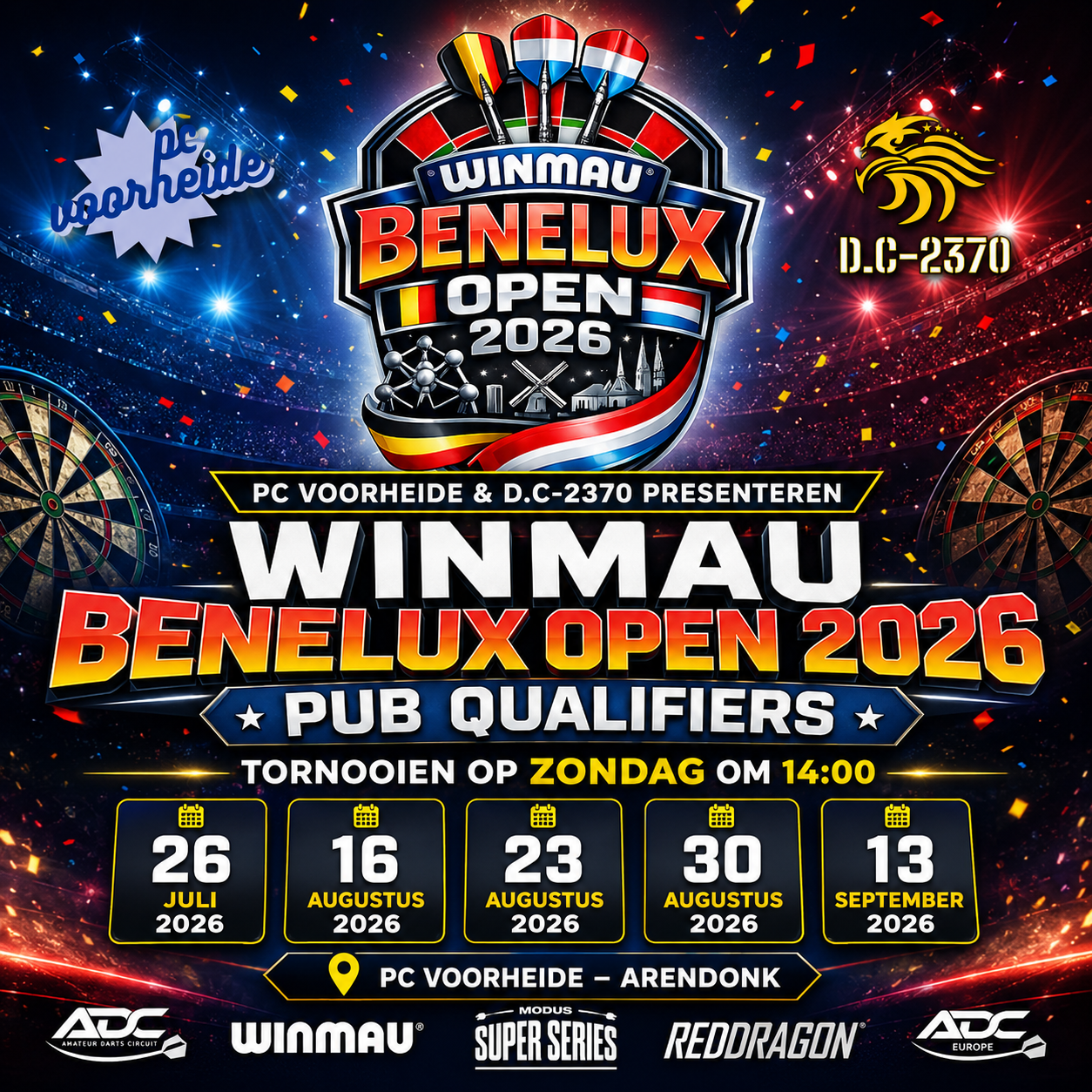 ADC Winmau Benelux Open 2026 Pub Qualifier #1 @ D.C-2370