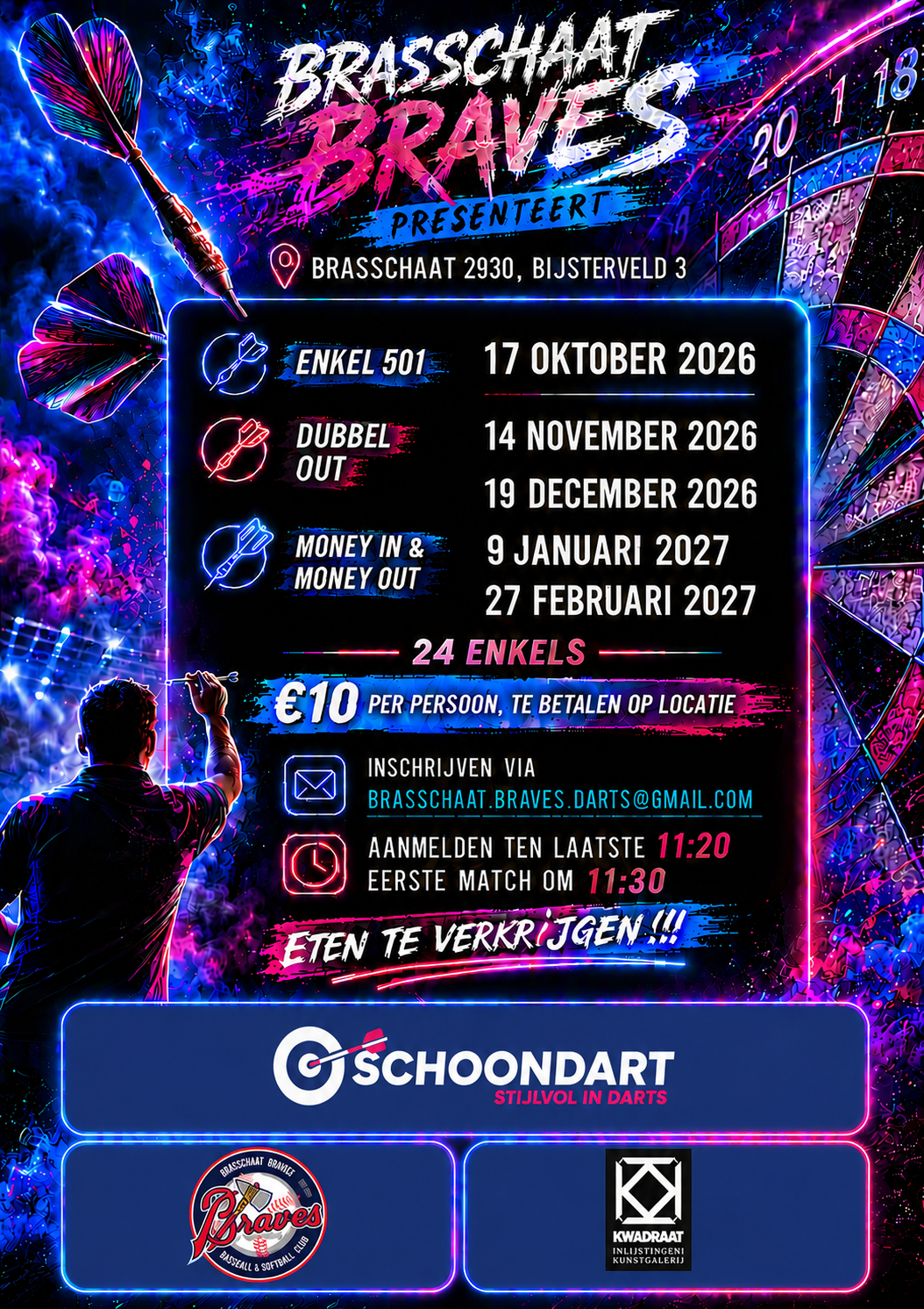 Brasschaat Braves Darts 2de Editie 2026-2027