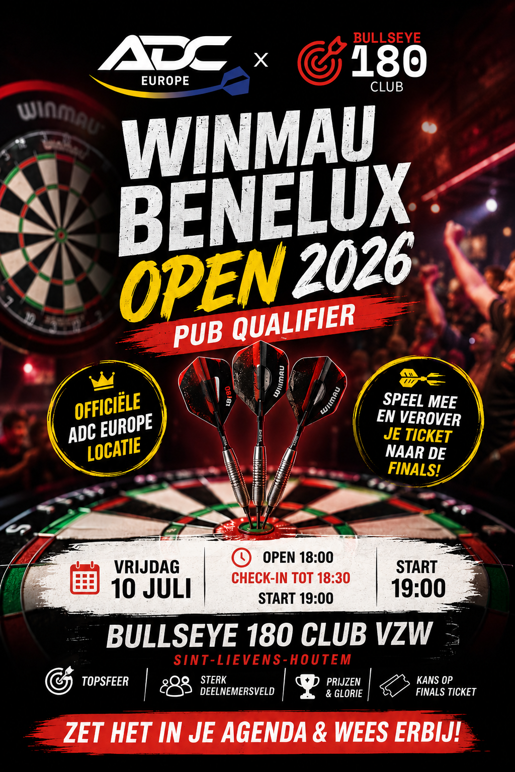 ADC - Pub Qualifier - BULLSEYE 180 CLUB VZW