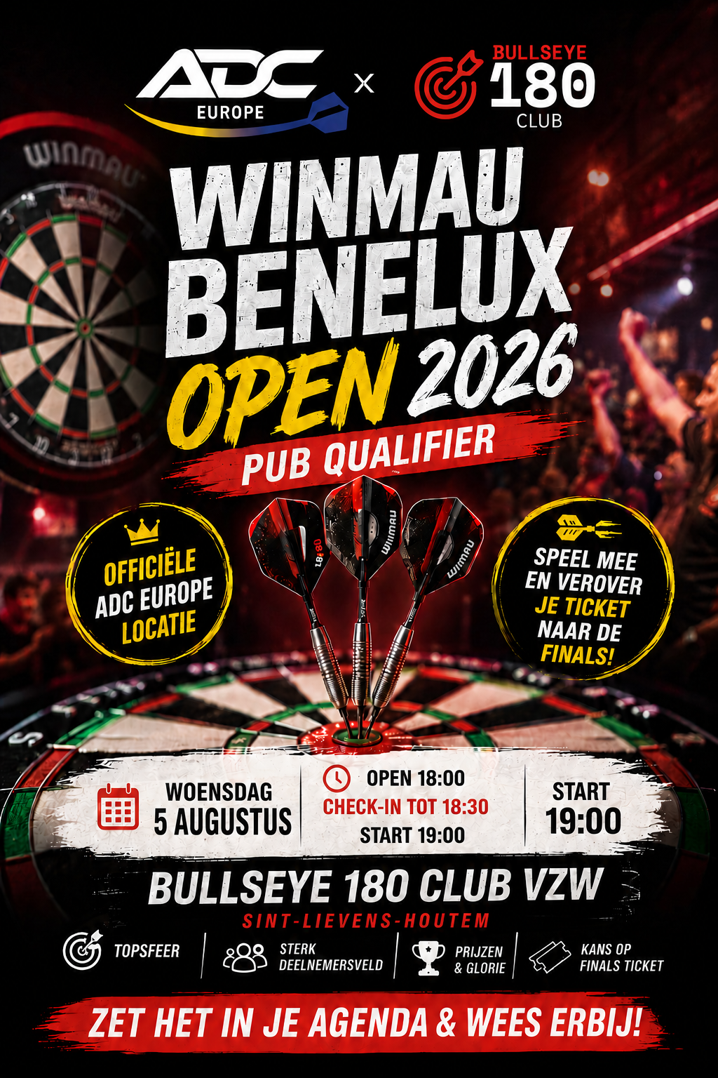 ADC - Pub Qualifier - BULLSEYE 180 CLUB VZW