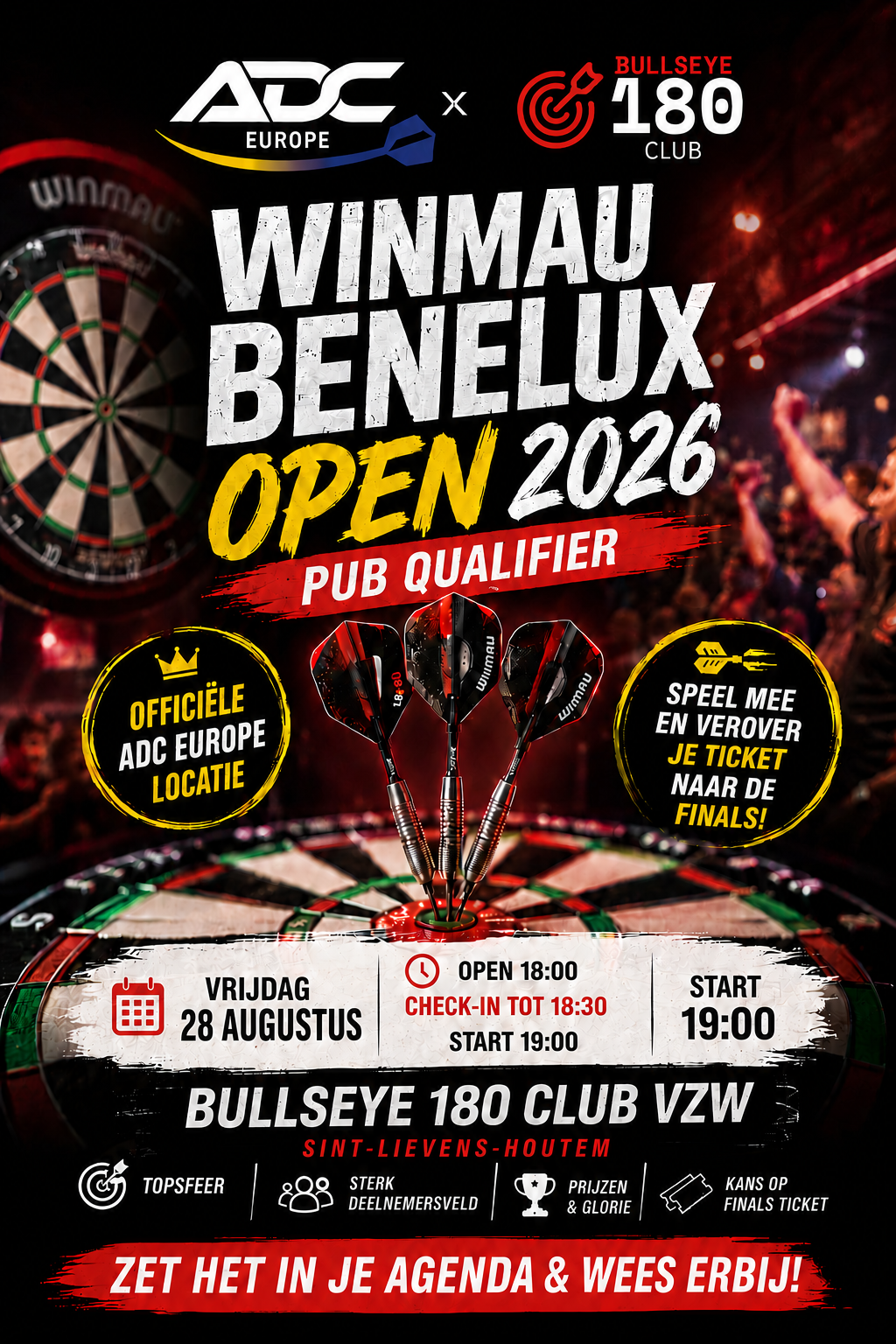 ADC - Pub Qualifier - BULLSEYE 180 CLUB VZW