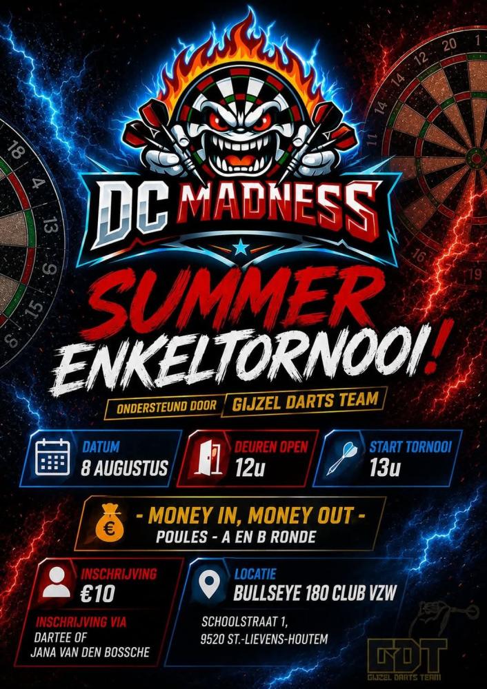 DC Madness Summer - ENKELTORNOOI