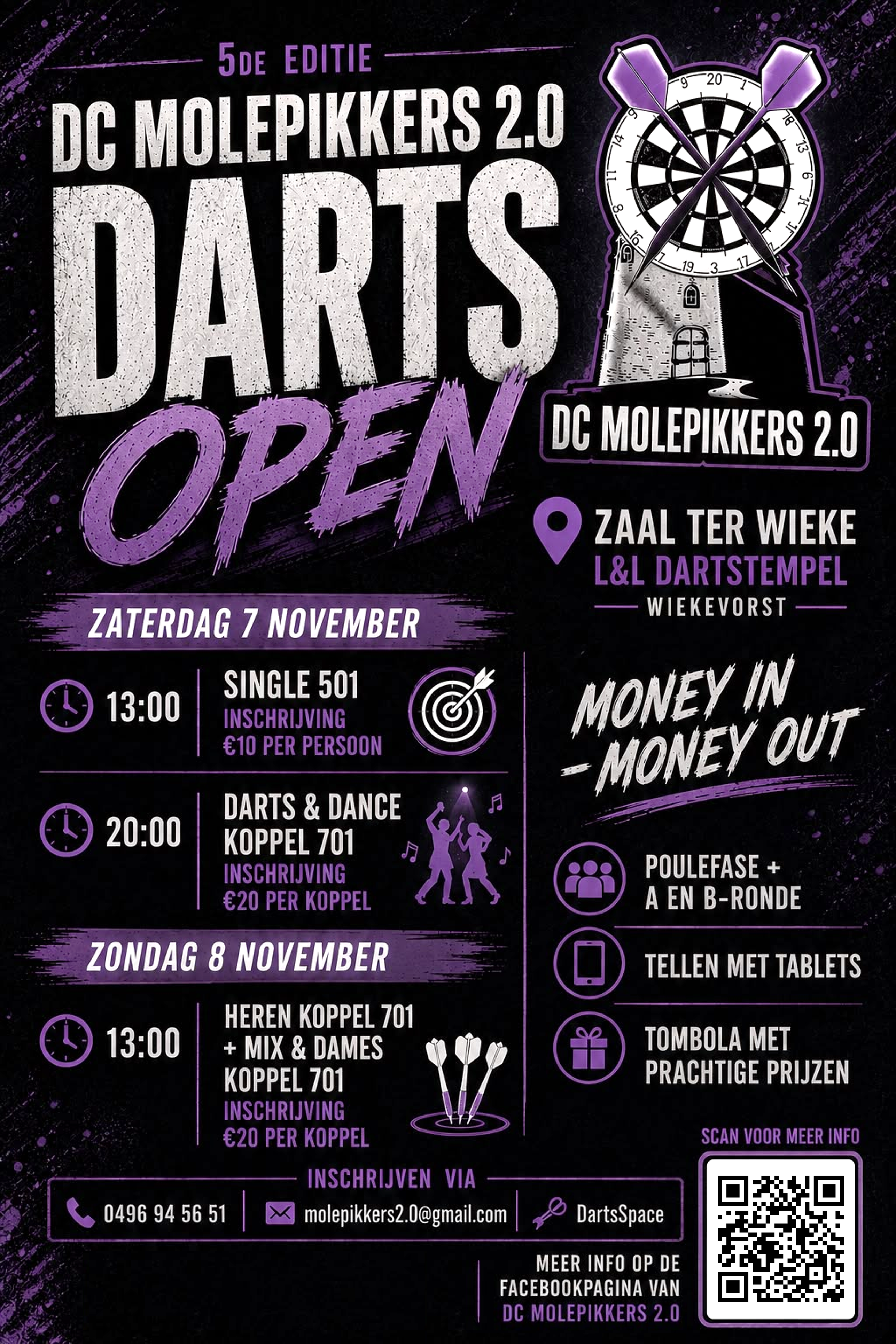 DC Molepikkers 2.0 DARTS OPEN - HEREN koppel 701