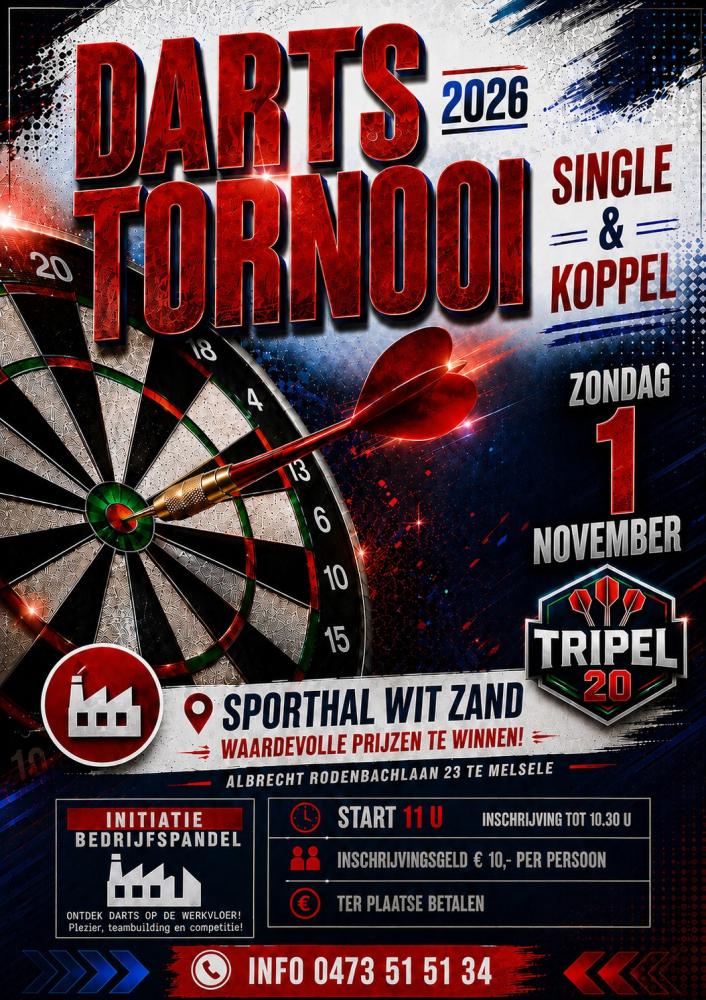 Kantien Sportcafé Single en Koppel Tornooi 