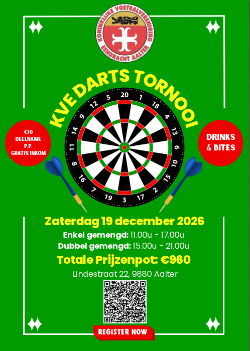 KVE Dartstornooi Editie 2