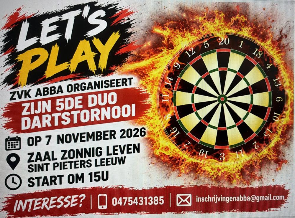Zvk Abba Darts tornooi