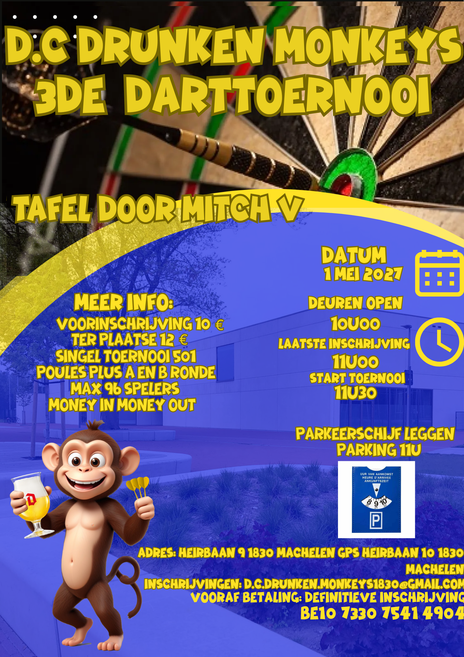 3De Darttoernooi Drunken Monkeys